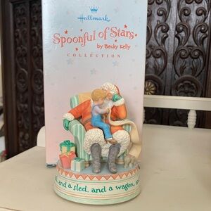 Hallmark Spoonful of Stars Santa and Child Figurine